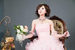 台湾游戏美女果子婚纱照